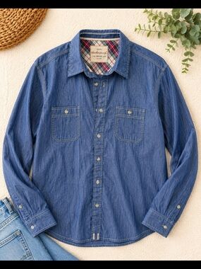 Weatherproof Vintage Chambray Button Shirt XL PTP 24"